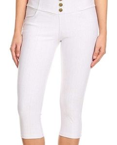 Women's High Waist Stretch Skinny Soft Denim Capri